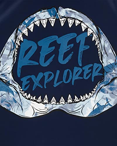 Osh Kosh Boys' Rashguard, Eclipse Blue Reef, 12 Osh Kosh Boys' Rashguard, Eclipse Blue Reef, 12